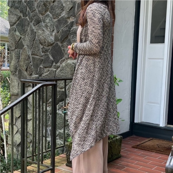 NWT- Boho Draped Open Knit Long Cardigan in Size Medium - Picture 2 of 4